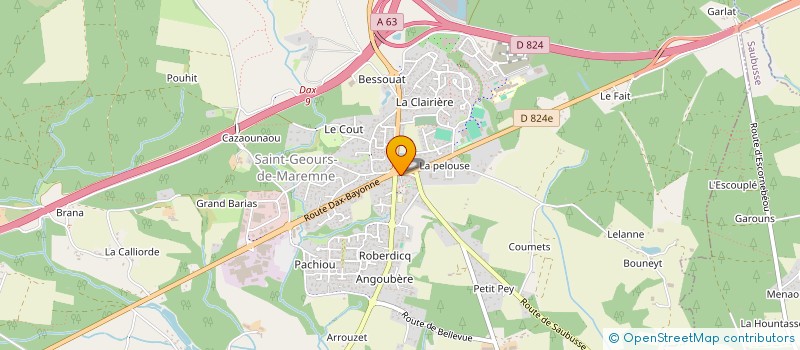 localisation de l'entreprise MADAME ELSA BONNAT  SOORTS-HOSSEGOR