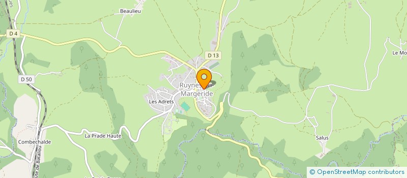 localisation de l'entreprise MADAME ELSA BOUSSUGE à RUYNES-EN-MARGERIDE
