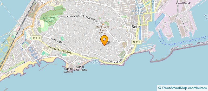 localisation de l'entreprise MADAME ELSA BRANTS à SETE