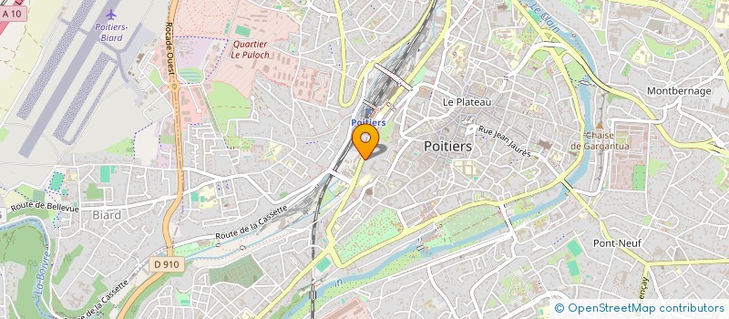 localisation de l'entreprise MADAME ELSA BRIGITTE GROLLEAU  POITIERS