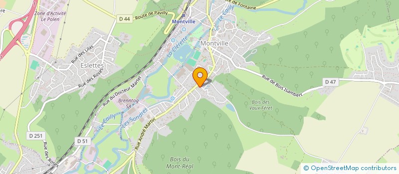 localisation de l'entreprise MADAME ELSA CHATELLIER  MONTVILLE