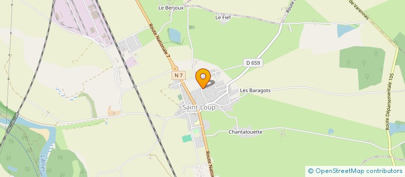 localisation de l'entreprise MADAME ELSA CHAZOULE  SAINT-LOUP