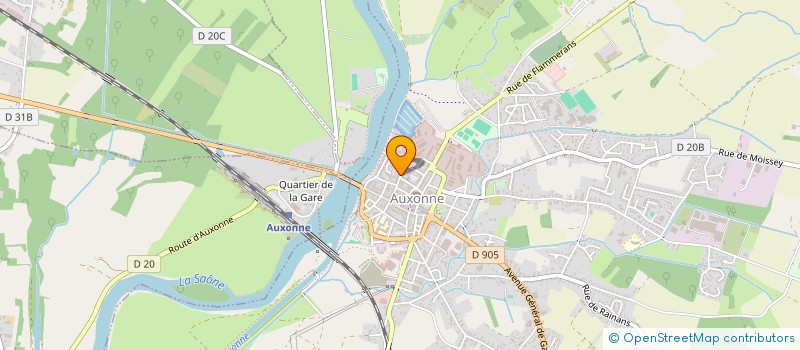 localisation de l'entreprise MADAME ELSA CHERRIER  AUXONNE