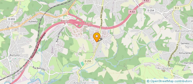 localisation de l'entreprise MADAME ELSA DABET  ARCANGUES