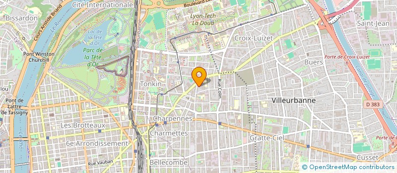 localisation de l'entreprise MADAME ELSA DECLERCK  VILLEURBANNE