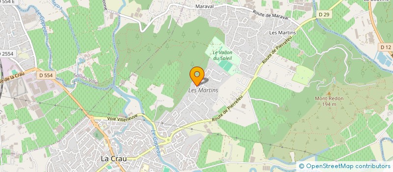 localisation de l'entreprise MADAME ELSA DEFACHELLE  LA CRAU