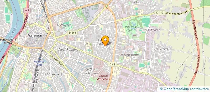 localisation de l'entreprise MADAME ELSA DELABROY  VALENCE