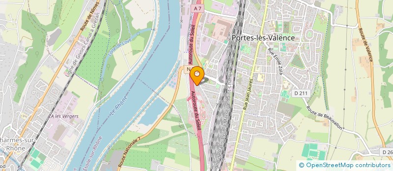 localisation de l'entreprise MADAME ELSA DESCARPENTRIES  PORTES-LES-VALENCE