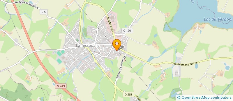 localisation de l'entreprise MADAME ELSA DIVAY  LA TESSOUALLE