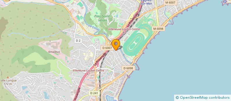 localisation de l'entreprise MADAME ELSA DOEHR à VILLENEUVE-LOUBET