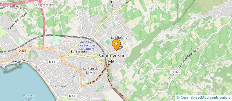 localisation de l'entreprise MADAME ELSA ESTEVE  LA CIOTAT