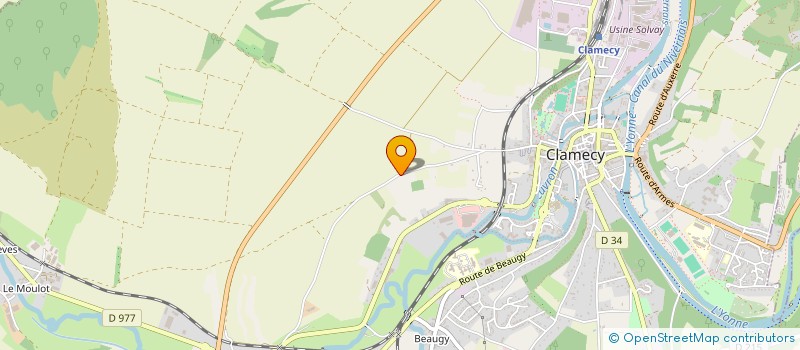localisation de l'entreprise MADAME ELSA FONSECA E SILVA à CLAMECY