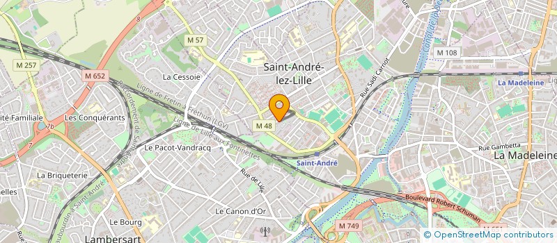 localisation de l'entreprise MADAME ELSA FOULLON  SAINT-ANDRE-LEZ-LILLE