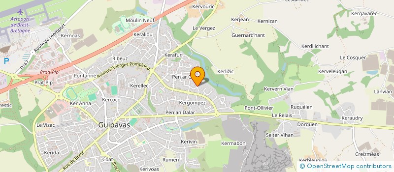 localisation de l'entreprise MADAME ELSA FRETON  GUIPAVAS