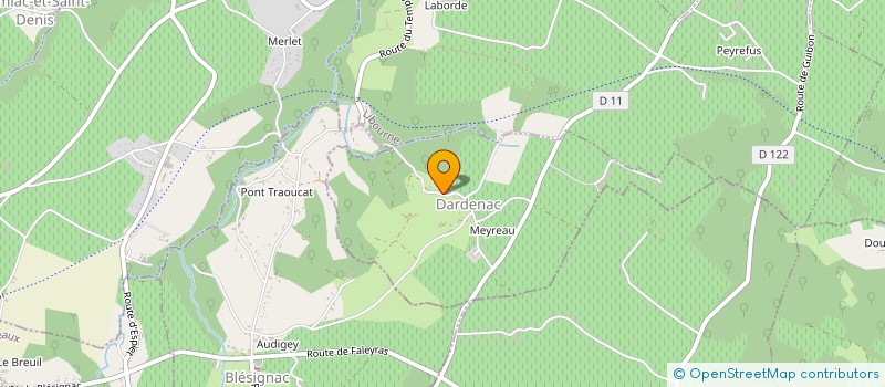 localisation de l'entreprise MADAME ELSA FULCRAND  DARDENAC