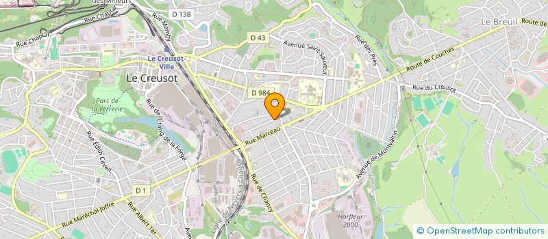 localisation de l'entreprise MADAME ELSA GALTIER  LE CREUSOT