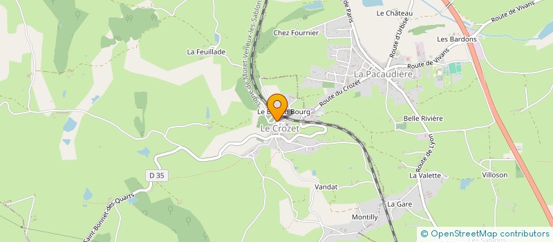 localisation de l'entreprise MADAME ELSA GERANTON  LE CROZET