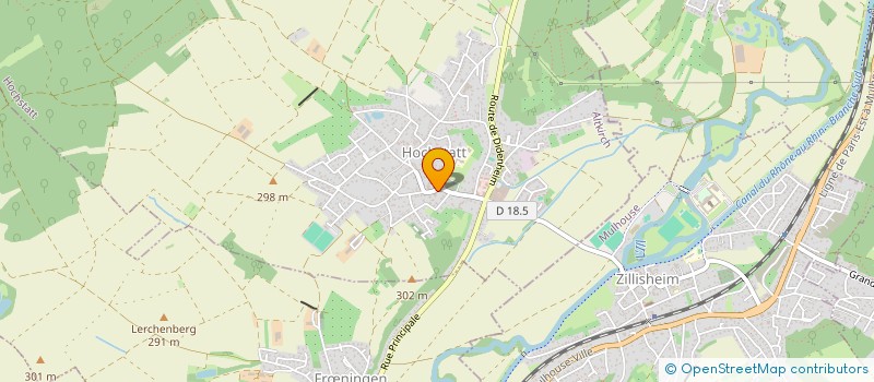 localisation de l'entreprise MADAME ELSA GIOVANNETTI  HOCHSTATT