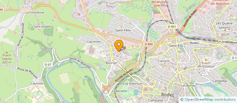 localisation de l'entreprise MADAME ELSA GIRARDI à RODEZ