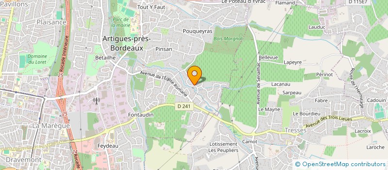 localisation de l'entreprise MADAME ELSA GISSINGER  ARTIGUES-PRES-BORDEAUX