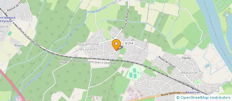 localisation de l'entreprise MADAME ELSA GOMEZ à AYGUEMORTE-LES-GRAVES
