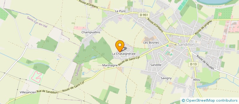localisation de l'entreprise MADAME ELSA GOUEFFON à SANDILLON