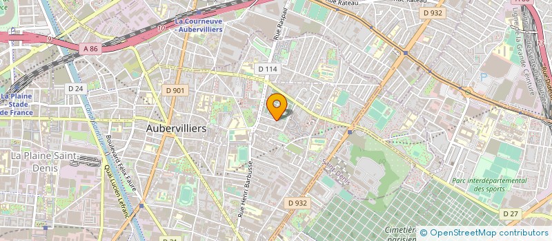 localisation de l'entreprise MADAME ELSA GRAVE à AUBERVILLIERS