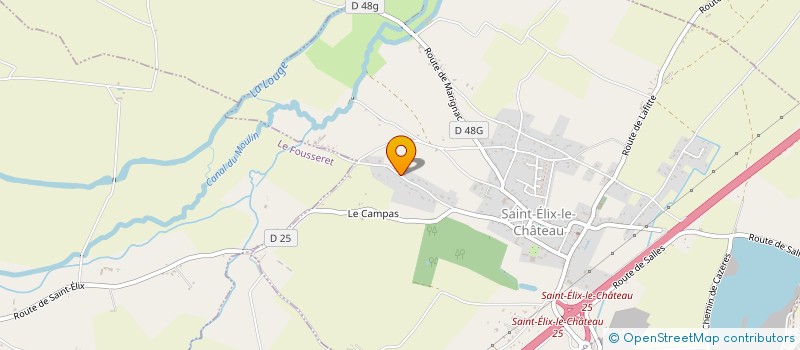 localisation de l'entreprise MADAME ELSA GROLLEAU  SAINT-ELIX-LE-CHATEAU