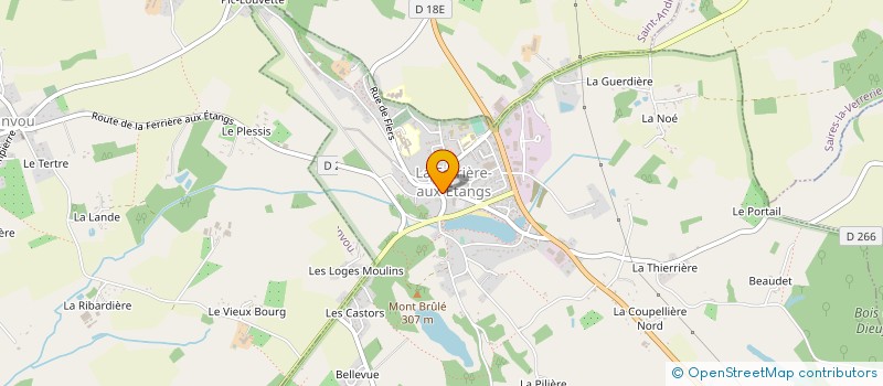 localisation de l'entreprise MADAME ELSA GUERARD à LA FERRIERE-AUX-ETANGS