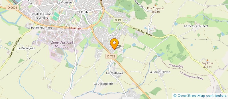 localisation de l'entreprise MADAME ELSA GUILLOTEAU  POUZAUGES