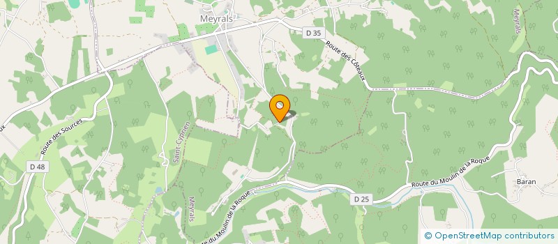 localisation de l'entreprise MADAME ELSA GUYOT  MEYRALS