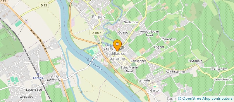 localisation de l'entreprise MADAME ELSA HOGEDEZ  CADILLAC-SUR-GARONNE