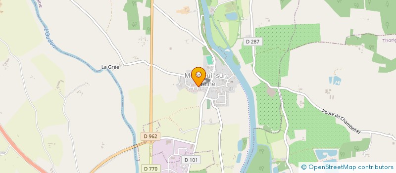 localisation de l'entreprise MADAME ELSA HOUGRON à MONTREUIL-SUR-MAINE