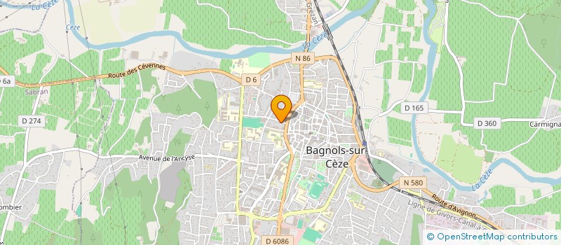 localisation de l'entreprise MADAME ELSA HUET à BAGNOLS-SUR-CEZE