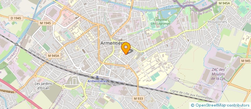 localisation de l'entreprise MADAME ELSA HUGUES  ARMENTIERES