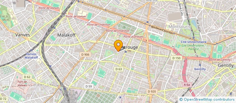 localisation de l'entreprise MADAME ELSA LACAZE-ESLOUS  MONTROUGE