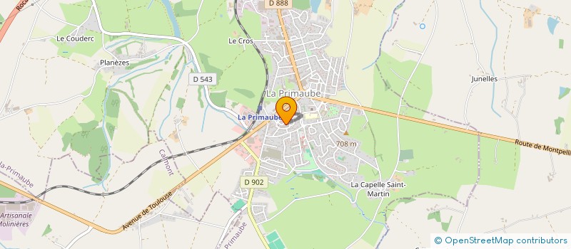 localisation de l'entreprise MADAME ELSA LAPORTE  LUC-LA-PRIMAUBE