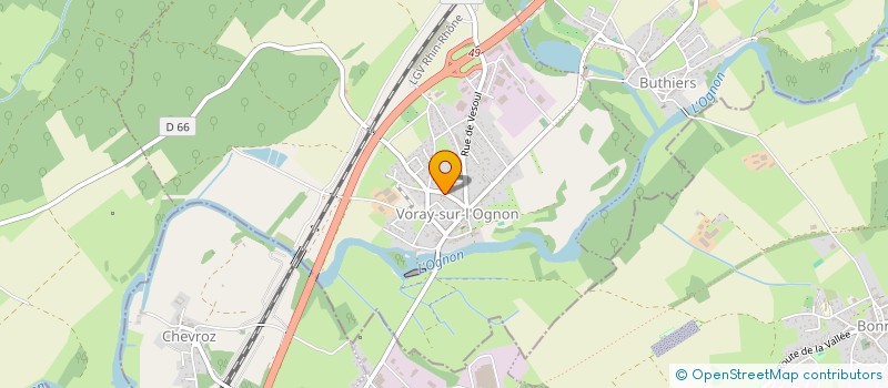 localisation de l'entreprise MADAME ELSA LE BARON  VORAY-SUR-L'OGNON