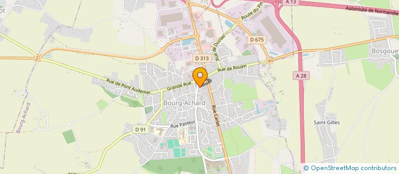 localisation de l'entreprise MADAME ELSA LEBEUF  BOURG-ACHARD