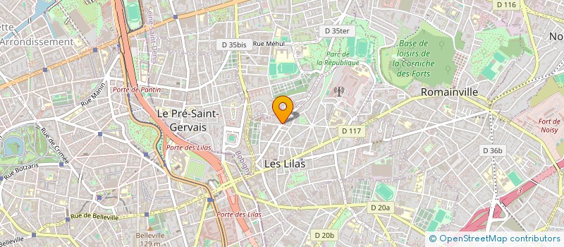 localisation de l'entreprise MADAME ELSA LETELLIER à LES LILAS
