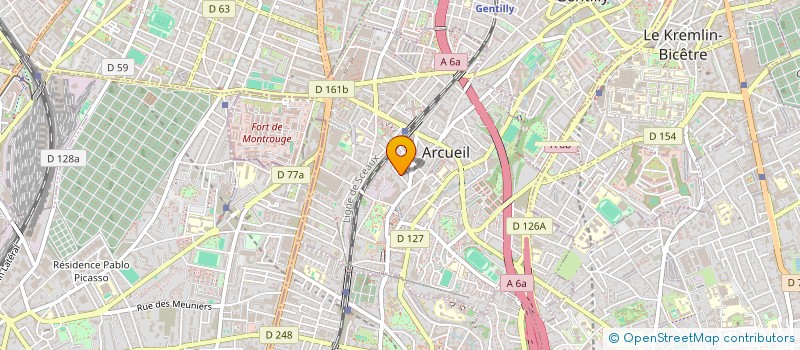 localisation de l'entreprise MADAME ELSA LIENARD à ARCUEIL
