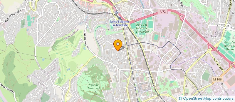 localisation de l'entreprise MADAME ELSA LORENTE  SAINT-ETIENNE