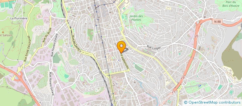 localisation de l'entreprise MADAME ELSA-MARIE SAVARINO  SAINT-ETIENNE