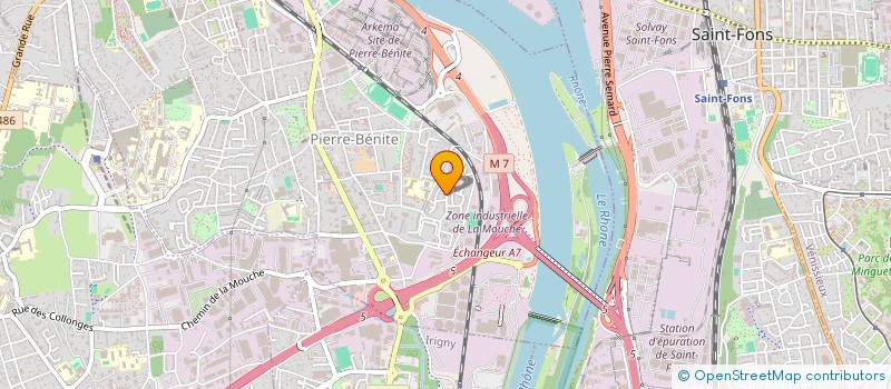 localisation de l'entreprise MADAME ELSA MARTIGNY  OULLINS-PIERRE-BENITE