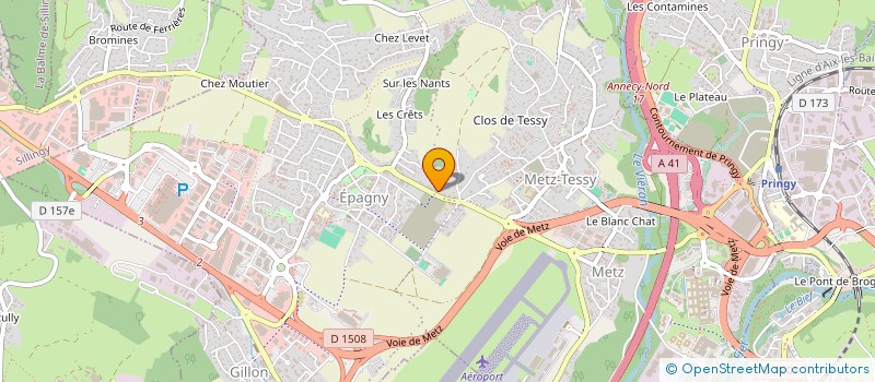 localisation de l'entreprise MADAME ELSA MENON  EPAGNY METZ-TESSY