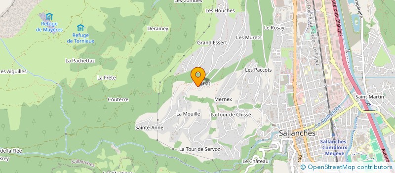 localisation de l'entreprise MADAME ELSA MERCIER-BOSSENY  SALLANCHES