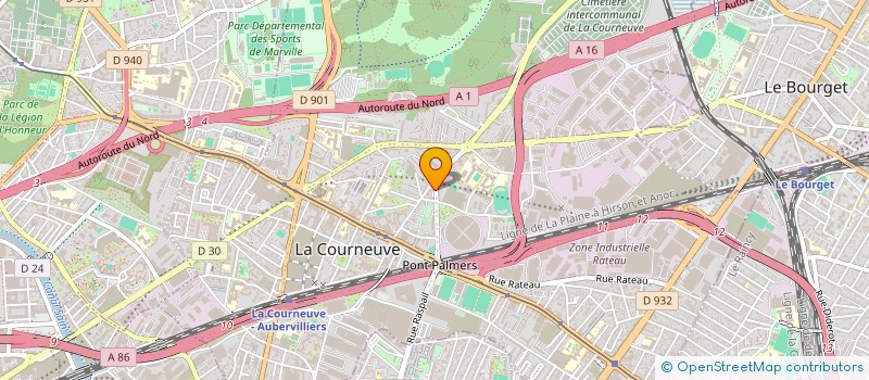 localisation de l'entreprise MADAME ELSA MFOMI à LA COURNEUVE