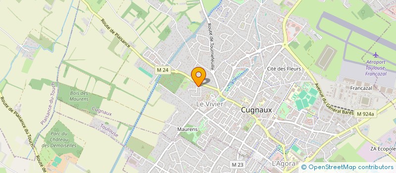 localisation de l'entreprise MADAME ELSA MONFRAIX  CUGNAUX