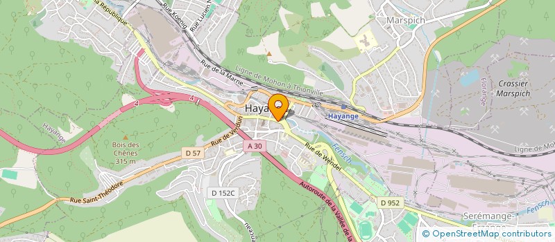 localisation de l'entreprise MADAME ELSA MONTESI  HAYANGE