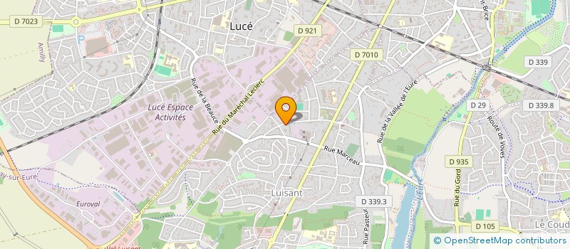 localisation de l'entreprise MADAME ELSA MORA à LUISANT